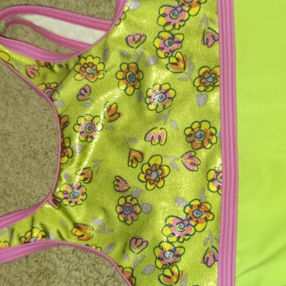 Girls GK Carly Dance Gymnastics Biketard M - Picture 2 of 6